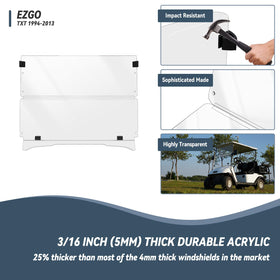 SHUNCHENXIANG EZGO TXT windshield protective film keeps surface safe before install