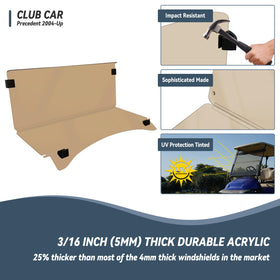 Foldable windshield design enables easy storage and transport.