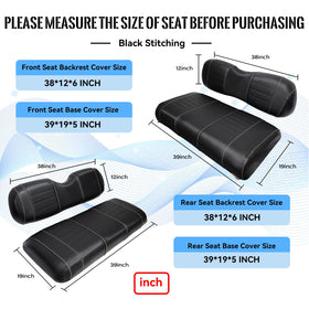 SHUNCHENXIANG front seat close-up with black stitching and protection