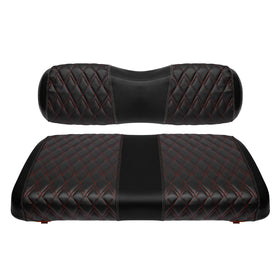 SHUNCHENXIANG front seat cover with diamond stitching protects EZGO TXT upholstery.