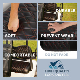 SHUNCHENXIANG front seat cover Yamaha G29-2007 front view with diamond stitching.
