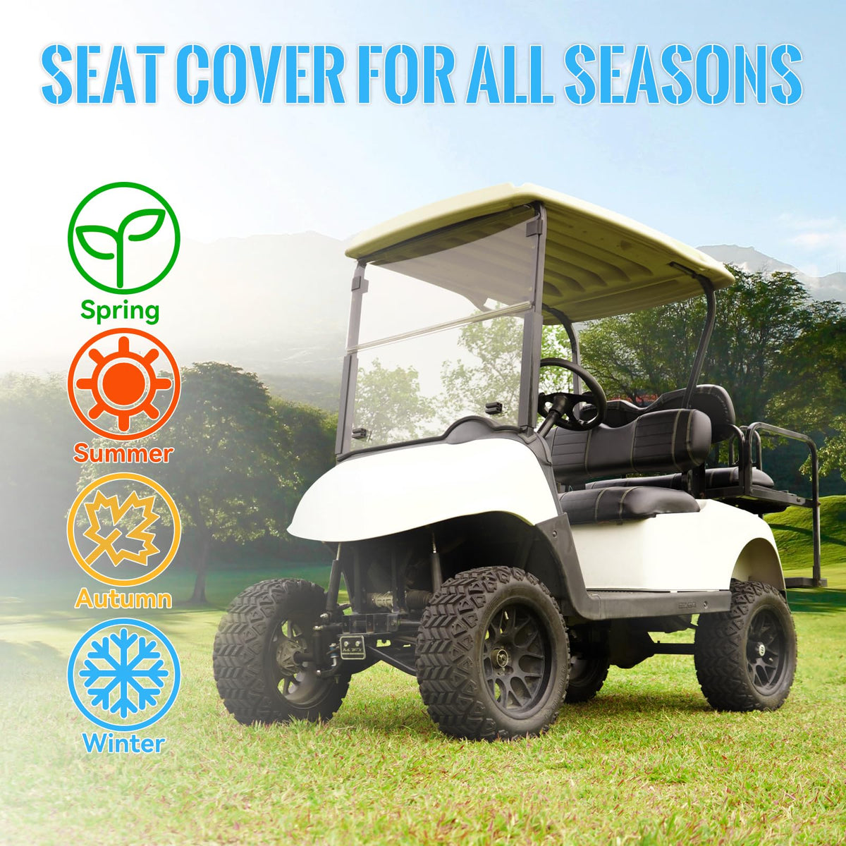 SHUNCHENXIANG seat cover material closeup highlights nano coating and triple-layer protection.