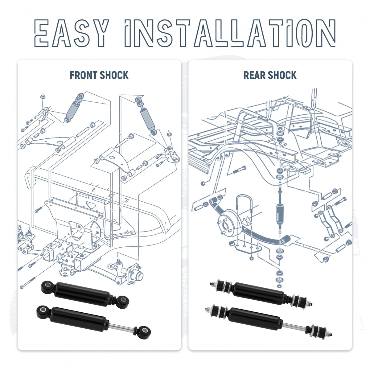 SHUNCHENXIANG shock-kit packaging showing four-piece set.