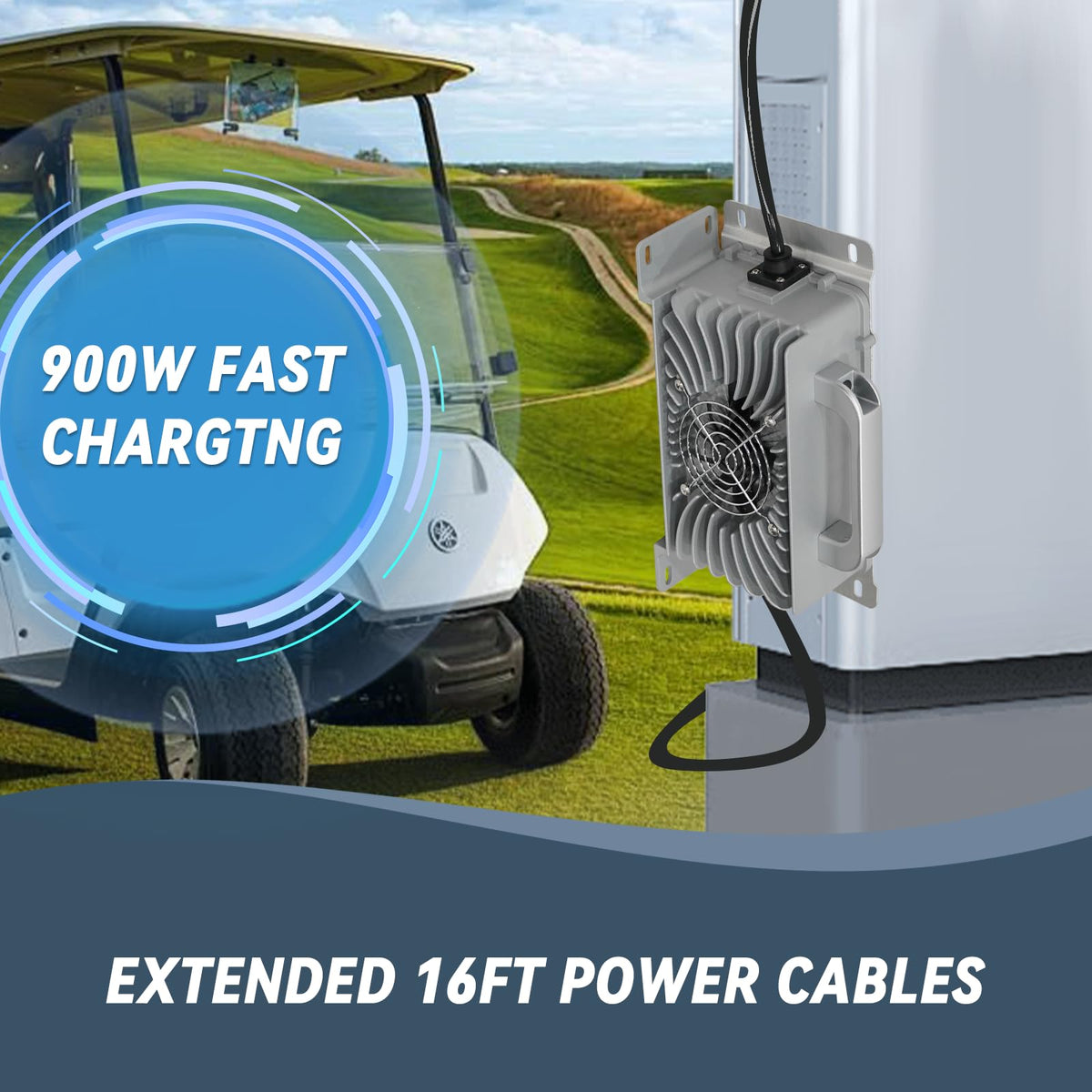 SHUNCHENXIANG portable charger ideal for on-the-road golf cart charging