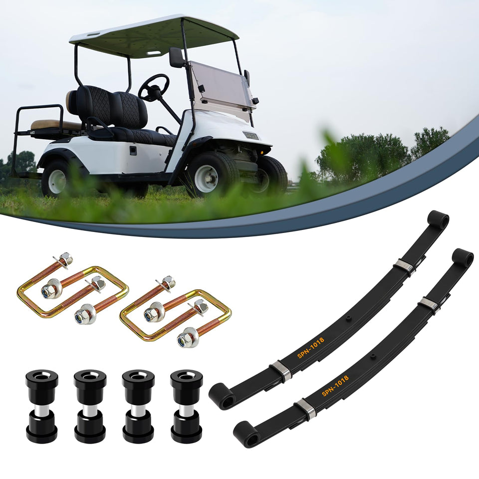 SHUNCHENXIANG rear 4-leaf-springs-kit for EZGO TXT boosts load capacity on rough roads.