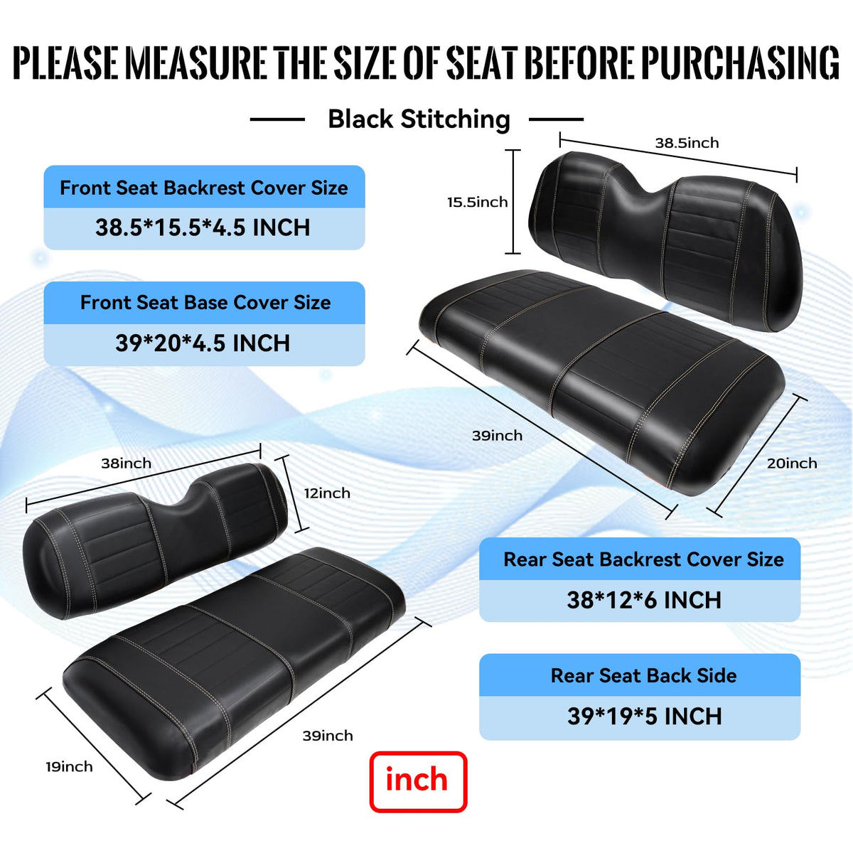 SHUNCHENXIANG rear seat cover with stripe enhances durability and style