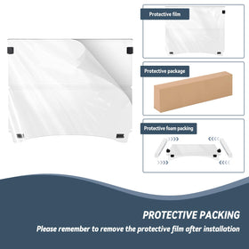 SHUNCHENXIANG clear acrylic shield provides enhanced wind protection on the golf course