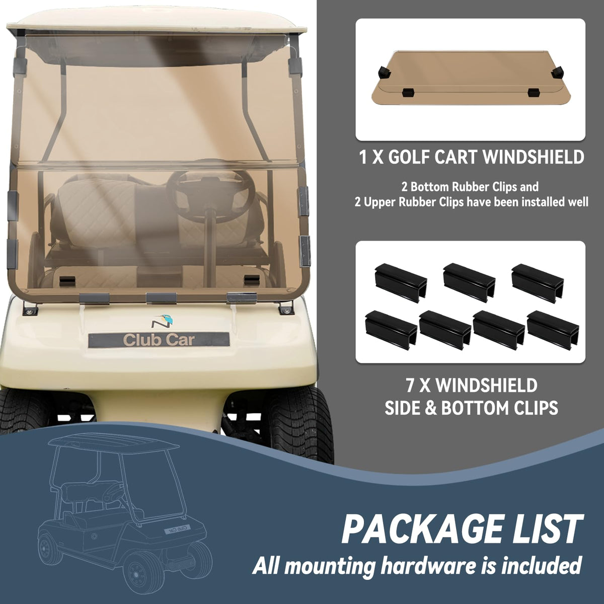 SHUNCHENXIANG UV-protected windshield preserves cabin comfort on bright courses.
