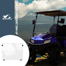 SHUNCHENXIANG windshield in action on a golf cart during a windy day