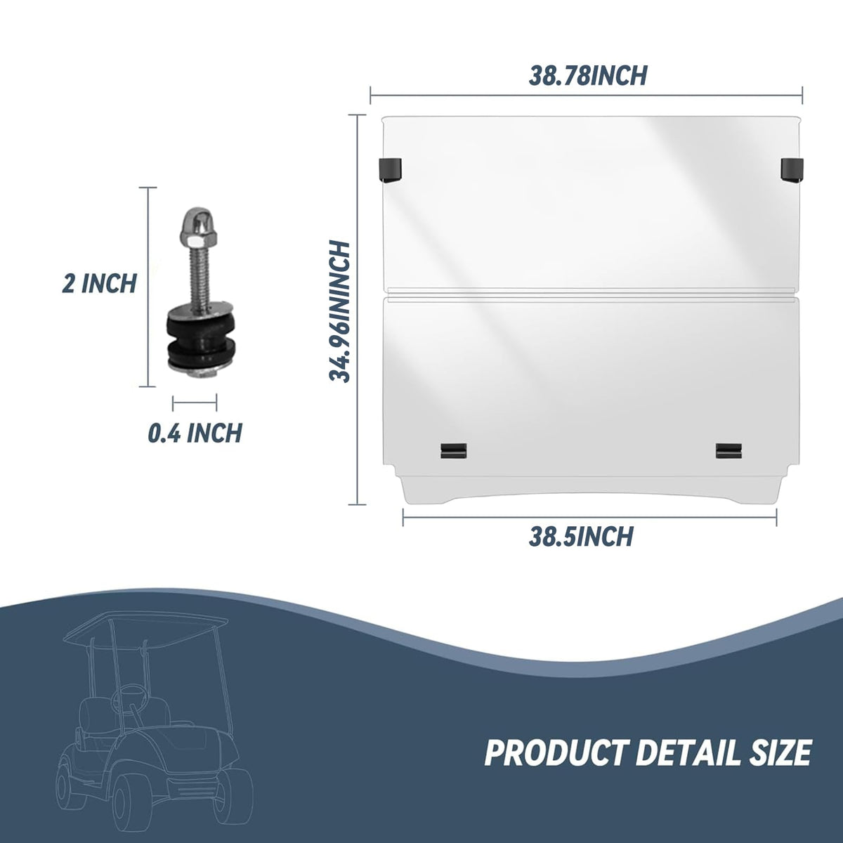 Drill-free installation with included hardware and instructions