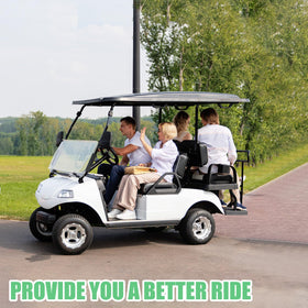 Installation-ready SHUNTALL shock shown for Yamaha golf cart retrofit.
