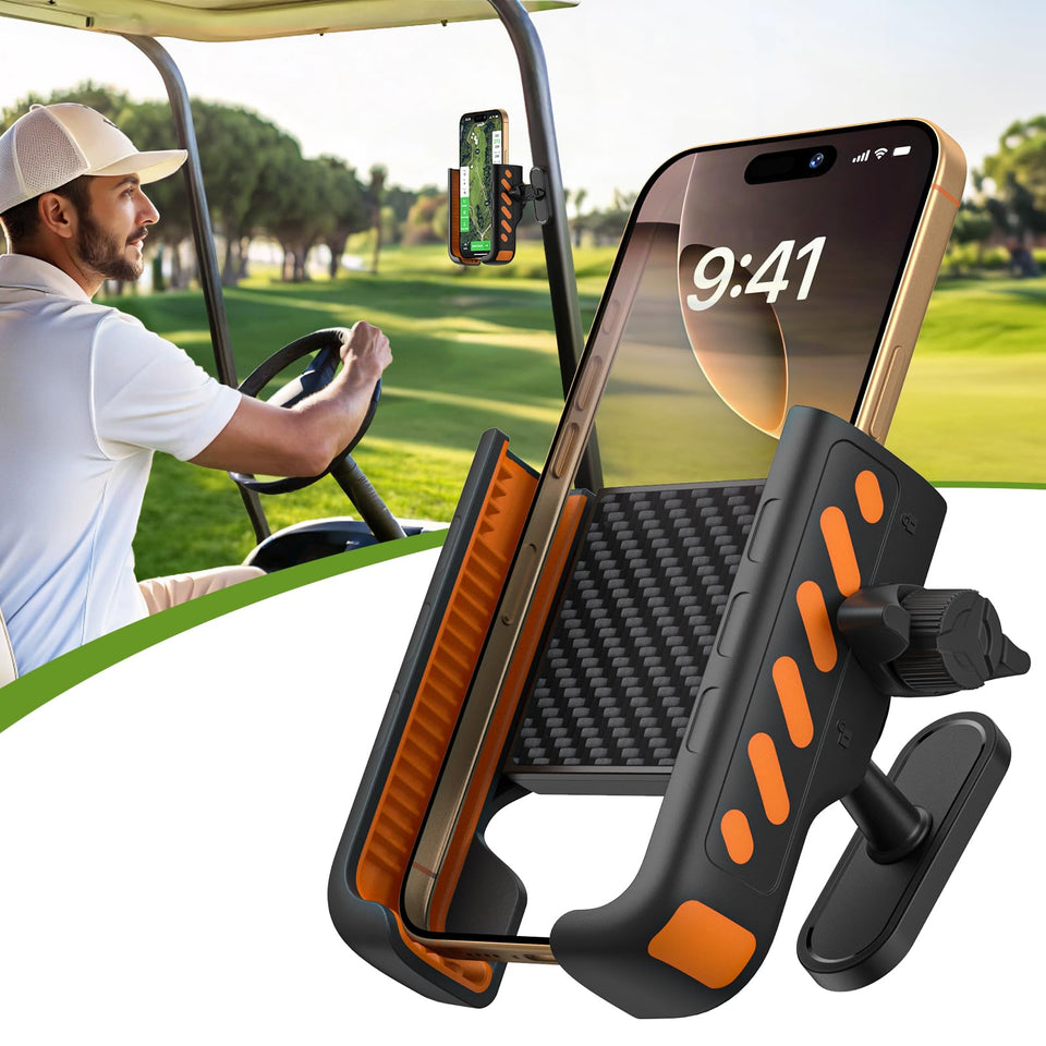 Sildark magnetic golf holder base securely grips carts for worry-free rounds