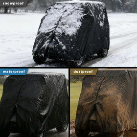 Silfrae all-weather cover zipper doors in use for quick access without removal