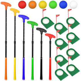 Silipull 21pcs adjustable putters set with dual direction heads for versatile left or right handed practice