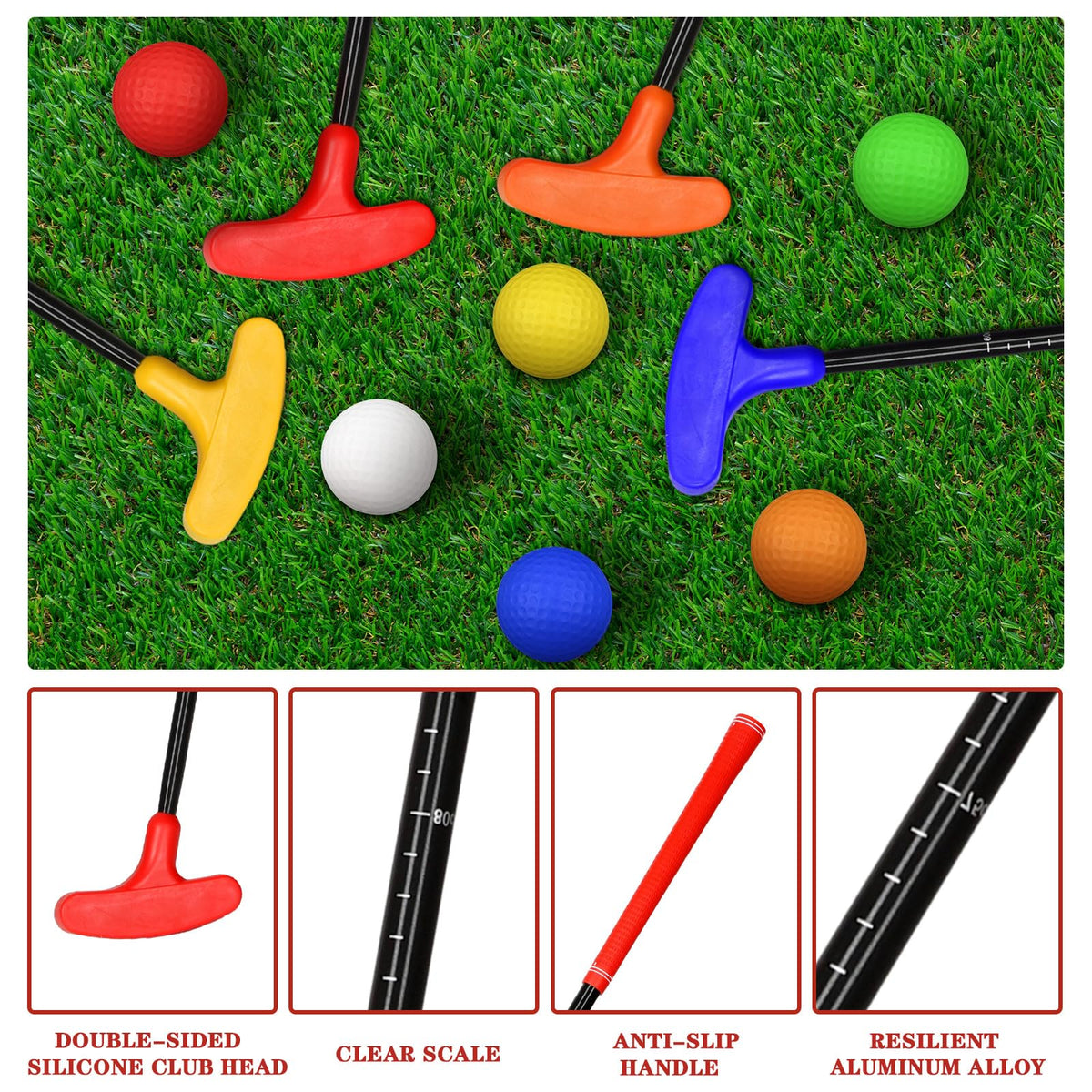 Silipull nine numbered holes for fun indoor outdoor putting drills