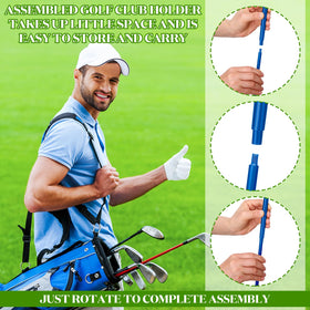 Silipull dirt and water resistant stand keeps clubs clean and ready.