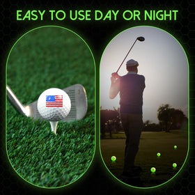 Silipull flag-pattern ball feels like a real golf ball during shots