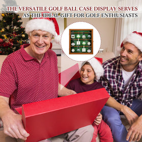 Silipull golf tag display case wooden frame adds durable elegance