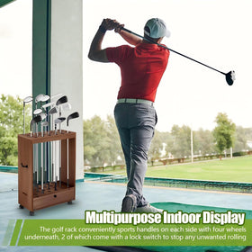 Silipull indoor golf display stand ideal for home or office setups