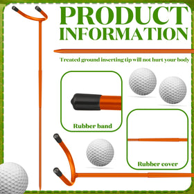 Orange Silipull stand adds visibility on the driving range.