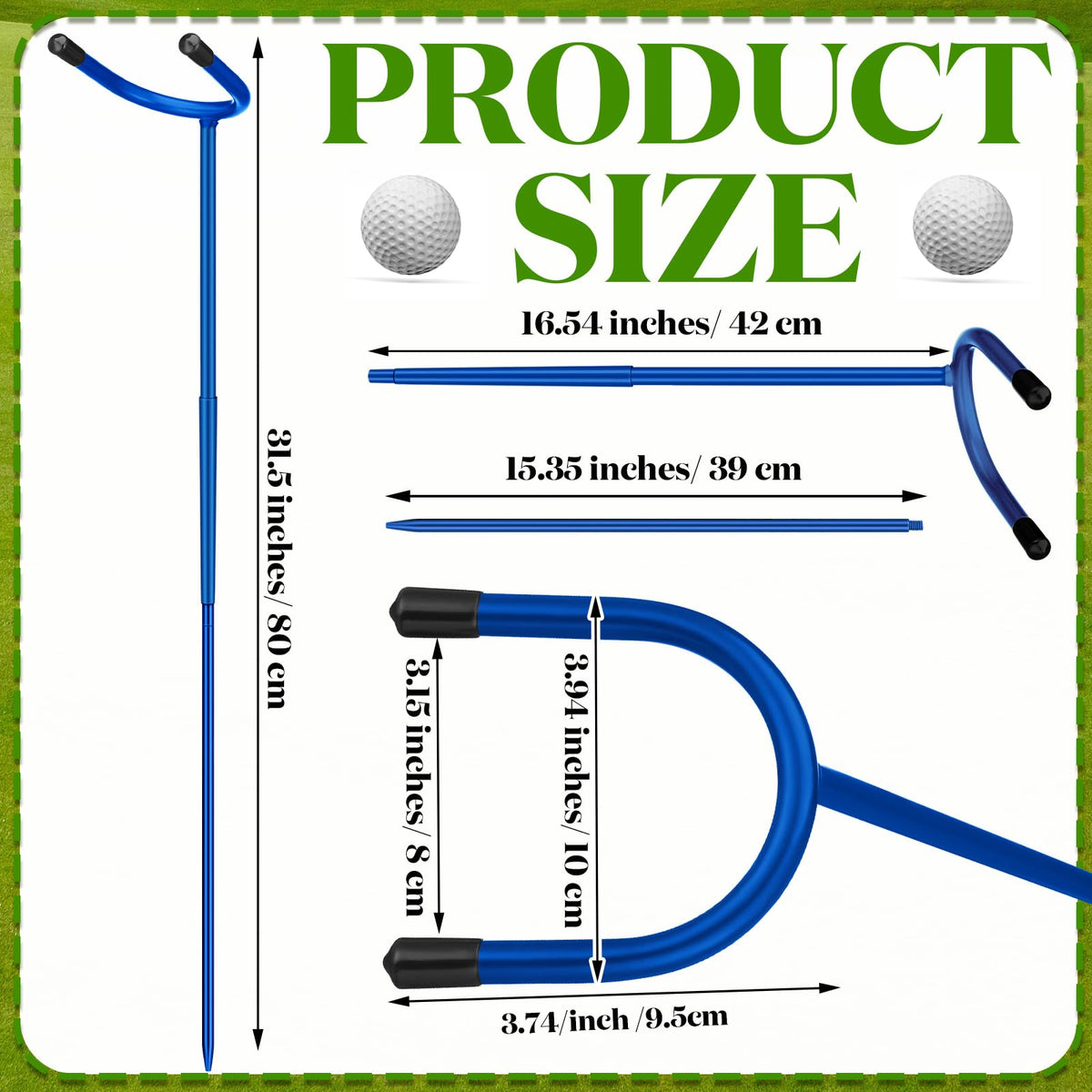 Silipull stainless steel golf stand resists rust and weather for lasting use.