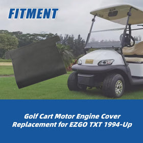 Durable black plastic engine cover by Silscvtt for EZGO TXT