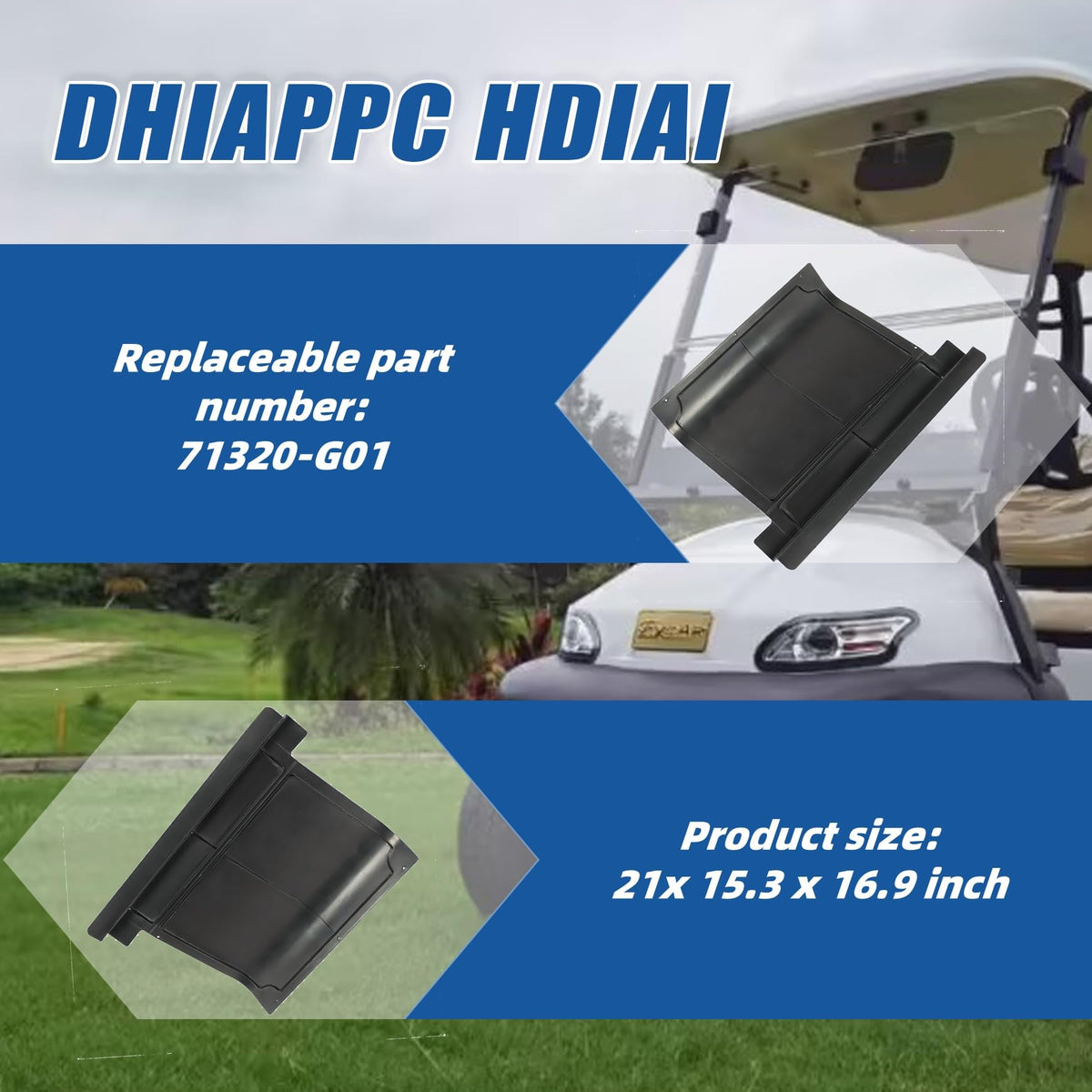 Package includes 1x Silscvtt engine cover for EZGO TXT