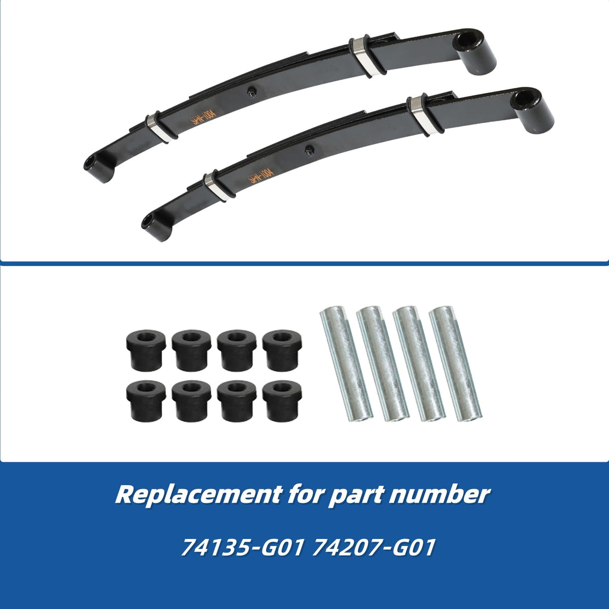 Silscvtt rear leaf springs installed on golf cart demo for smoother ride
