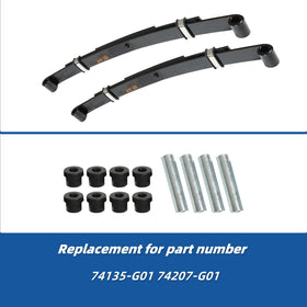Silscvtt rear leaf springs installed on golf cart demo for smoother ride