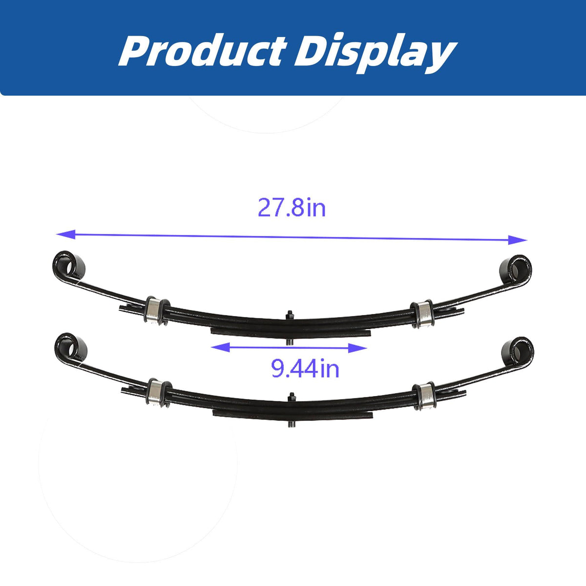 Silscvtt rear leaf springs promote quieter ride on rough roads