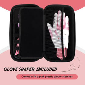 SilTriangle pink PU-handle provides comfortable grip on the go.