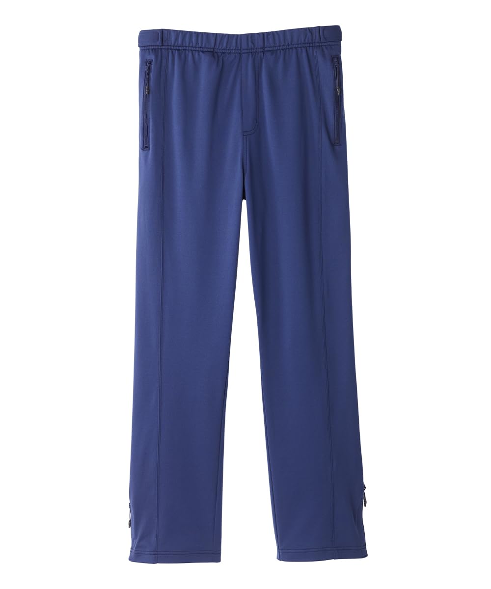 Silvert's men's side-zip pant front view; easy dressing with a sleek activewear look.