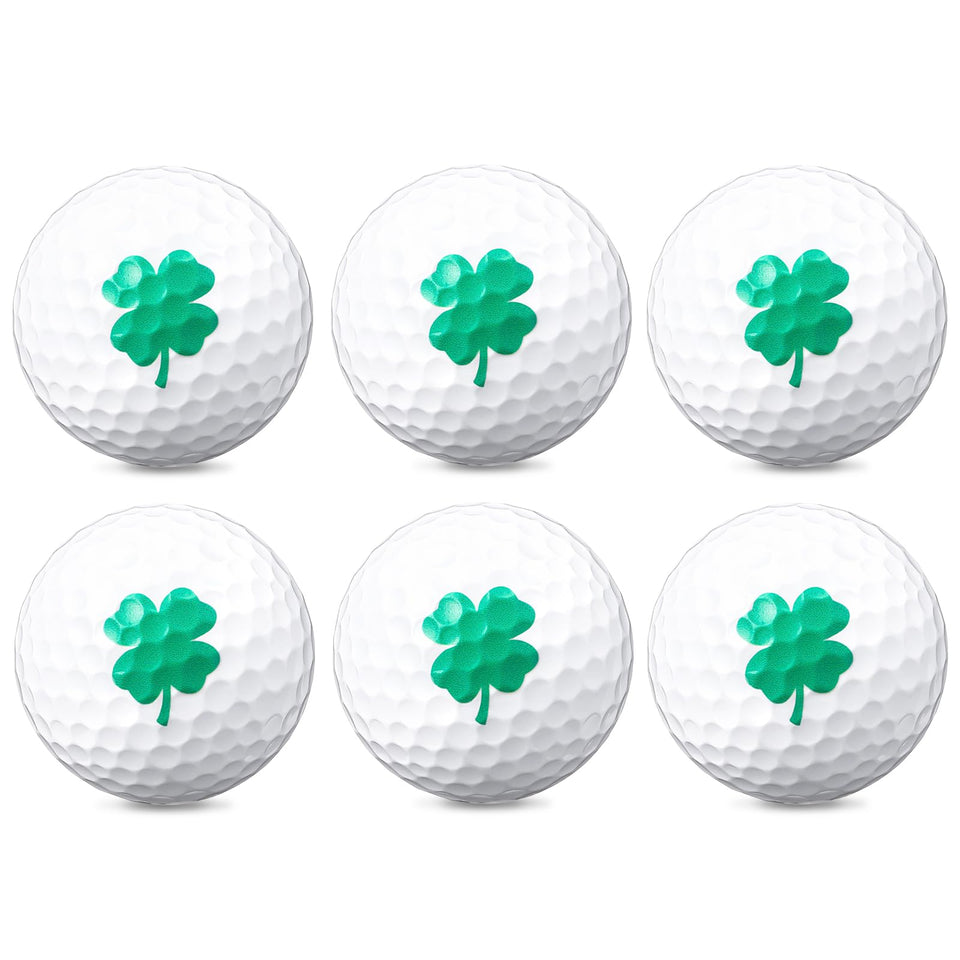 Simgoing four-leaf clover golf ball pattern aids easy on-course identification.