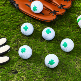Simgoing four-leaf clover golf ball complements durable rubber and resin construction.