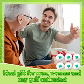 Simgoing four-leaf clover golf ball is regulation-sized for real-world play.