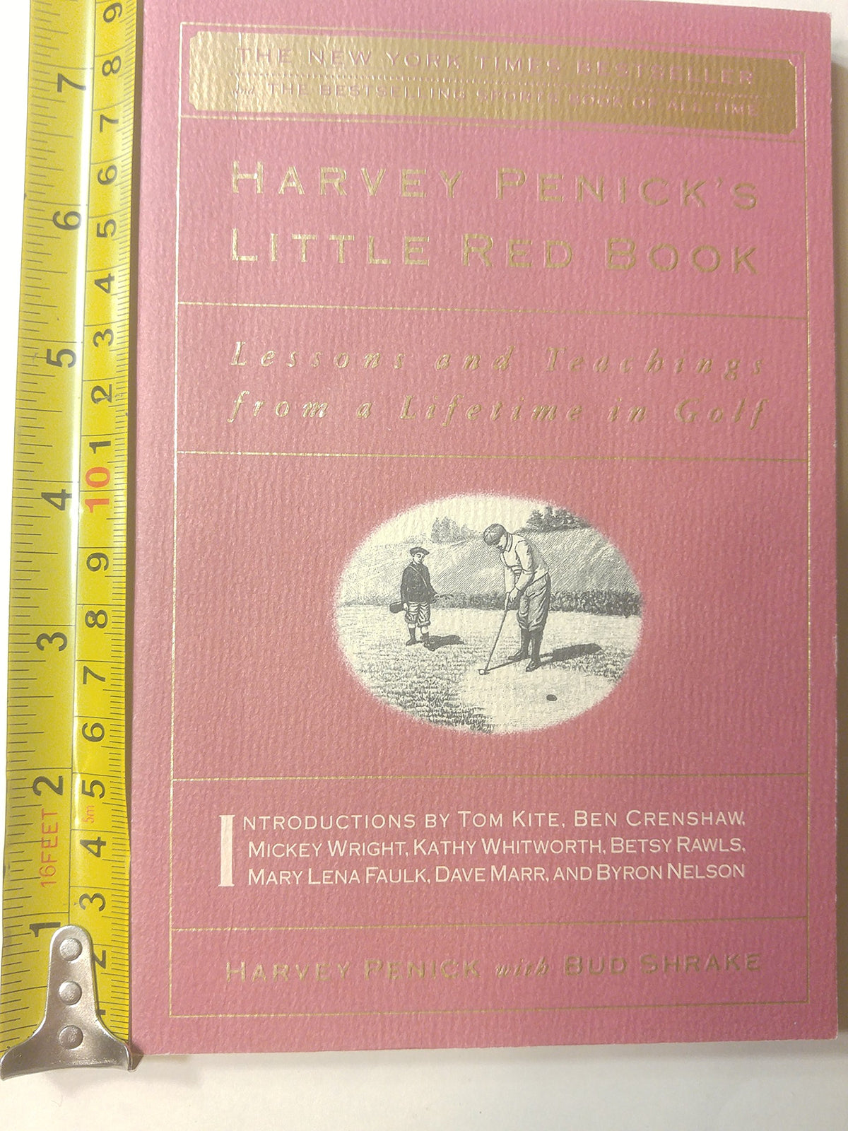 Simon and Schuster Harvey Penick's Little Red Book cover, golf wisdom for players seeking guidance on the course