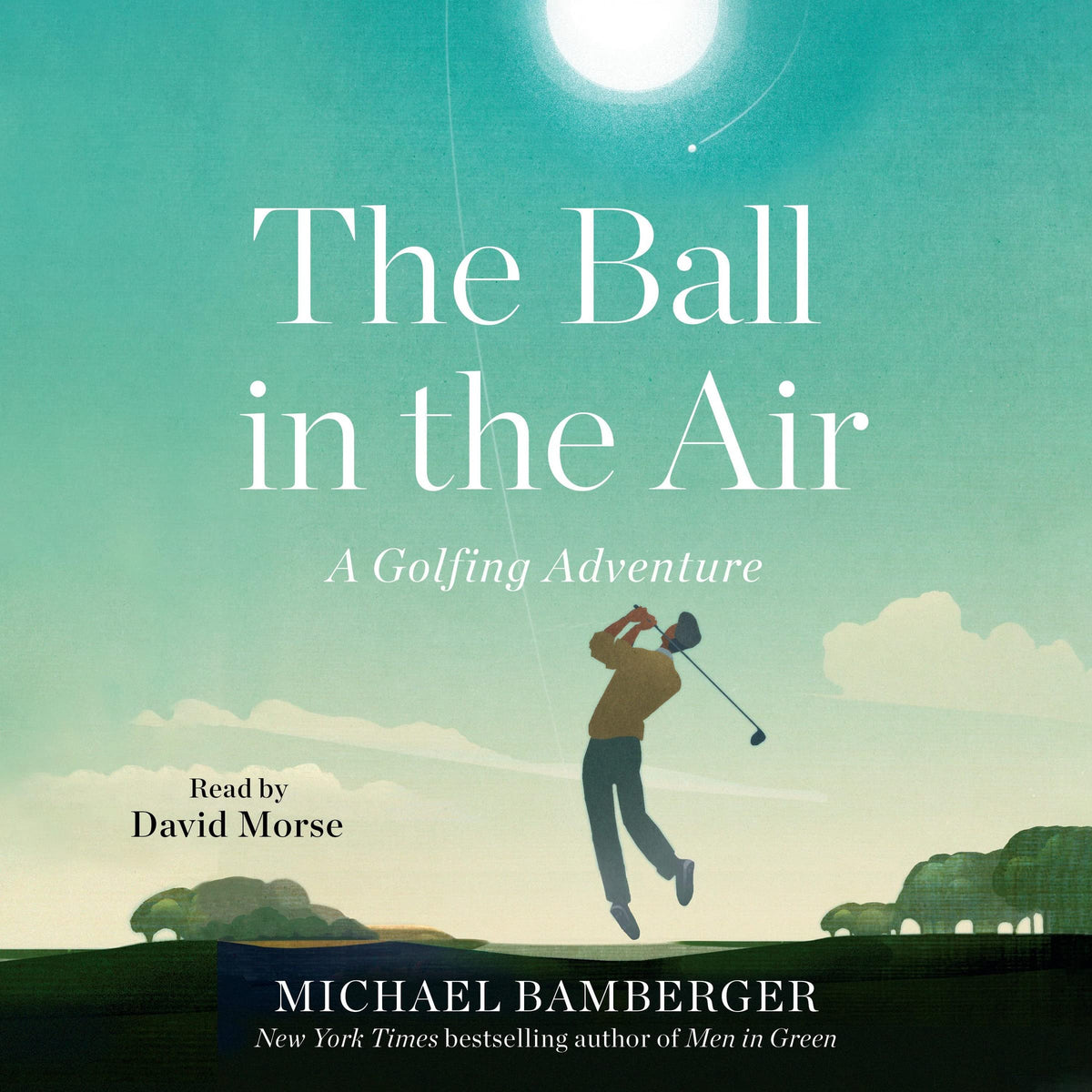 Simon & Schuster Ball in the Air cover, inviting readers to explore amateur golf narratives