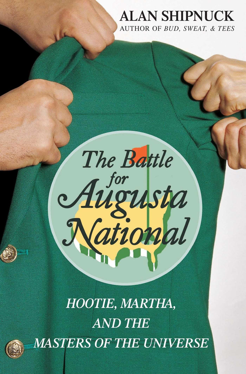 Simon & Schuster The Battle for Augusta National cover, a gripping look at golf history and media controversy