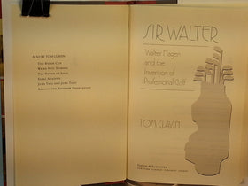 Simon and Schuster Sir Walter Hagen back-cover quote emphasizes a dynamic era of golf.