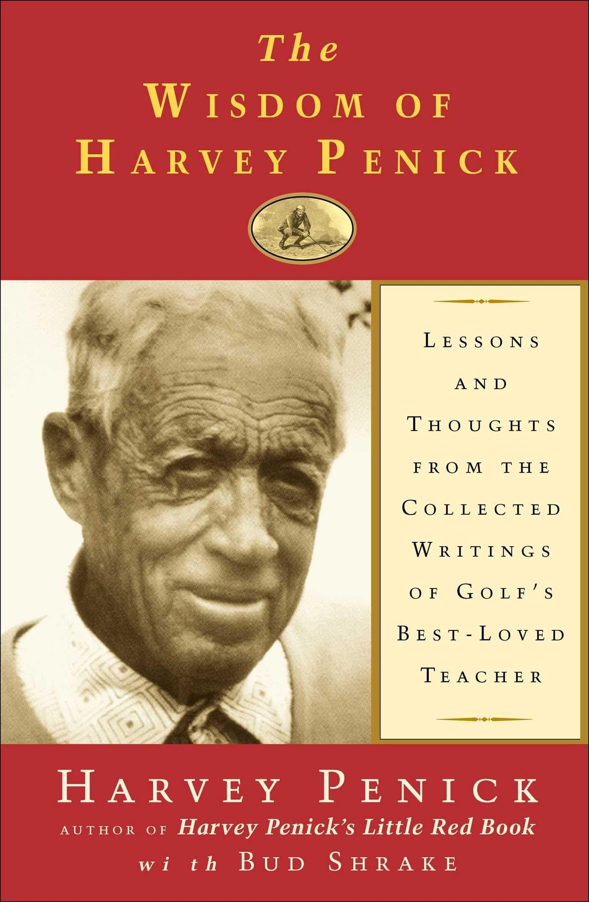 Simon and Schuster The Wisdom of Harvey Penick cover showcasing golf wisdom for readers