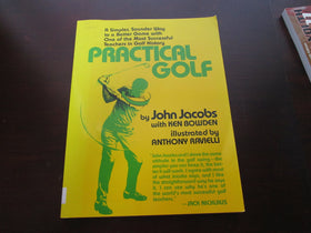 Simon & Schuster Practical Golf cover, showcasing approachable tips to improve swing