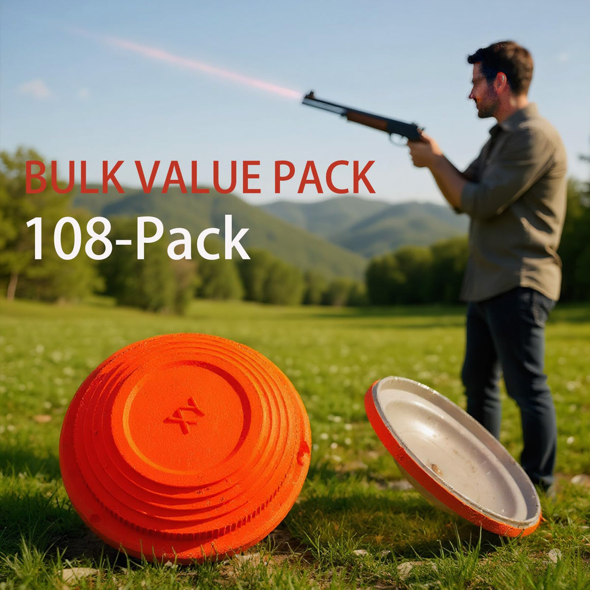 SIMPLEFINE bulk 108-pack targets reduce reloads during long practice sessions