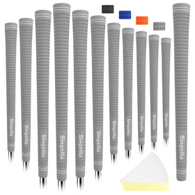 Singelila cross-cord golf grips 13pc pack, complete regrips for all clubs with all-weather control.