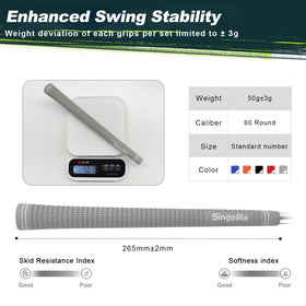 Singelila cross-cord golf grips complete-regripping-kit for DIY installation at home.