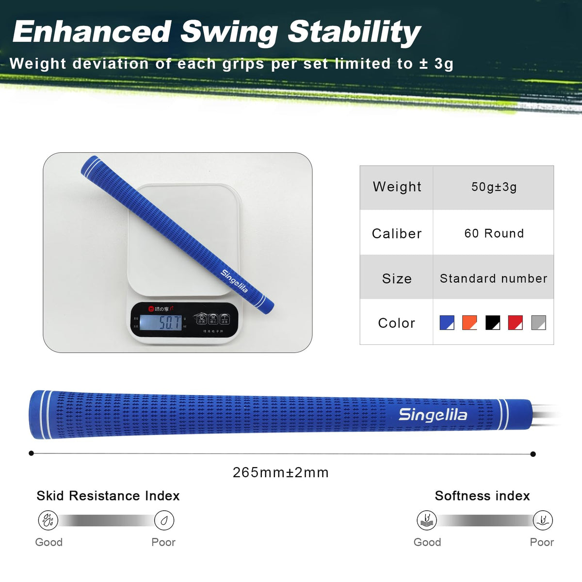 Universal-fit design fits most clubs for a streamlined upgrade.