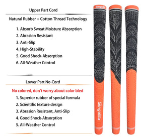 Singelila golf grips in vibrant color options for personalized club styling