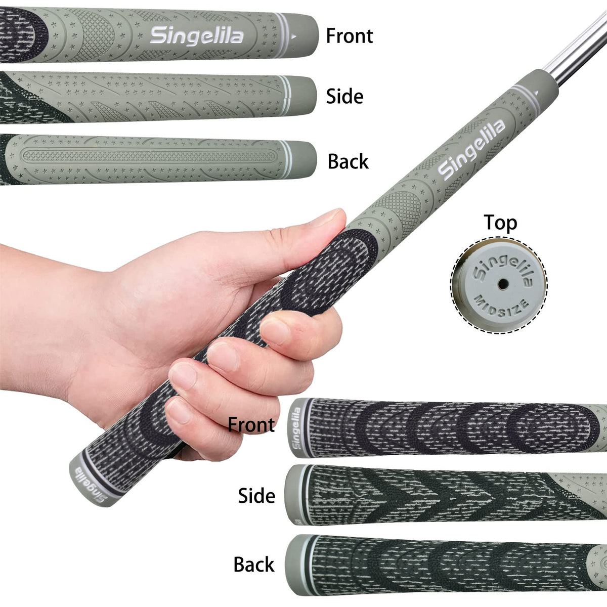 Singelila M-GY anti-slip grip for secure hold in any condition