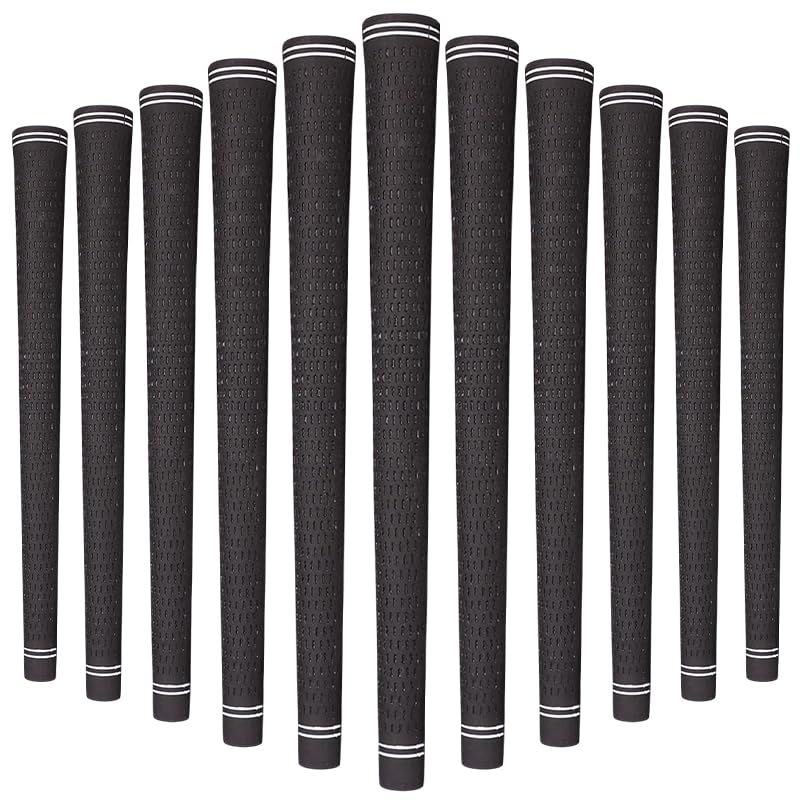 Singelila M-GY golf grip closeup shows textured anti slip surface for secure hold