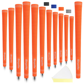 Singelila Premium Rubber Golf Grips 13-pack front view shows premium texture for all-weather traction.