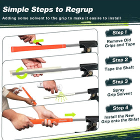 Singelila premium grips available for irons, woods, hybrids, and putter.